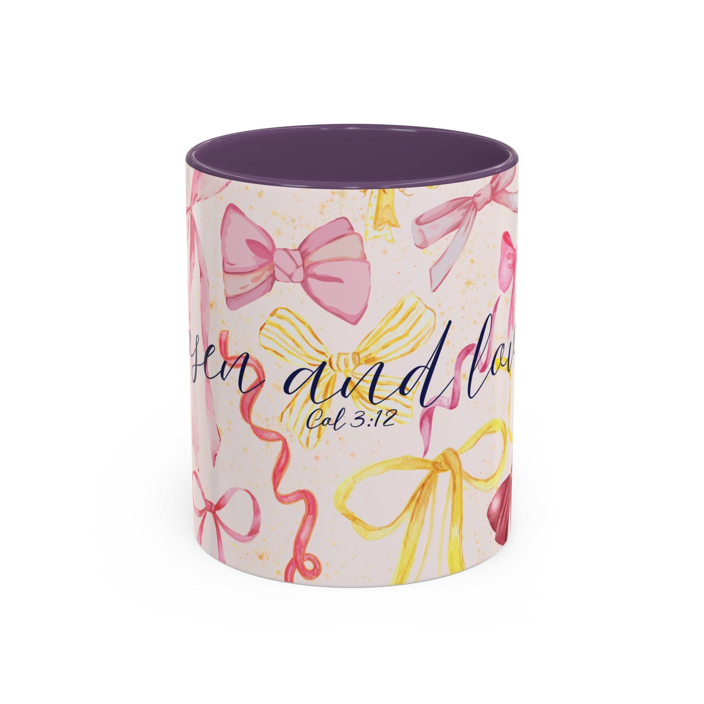 Accent Mug - Chosen and Loved Coquette Pink and Yellow