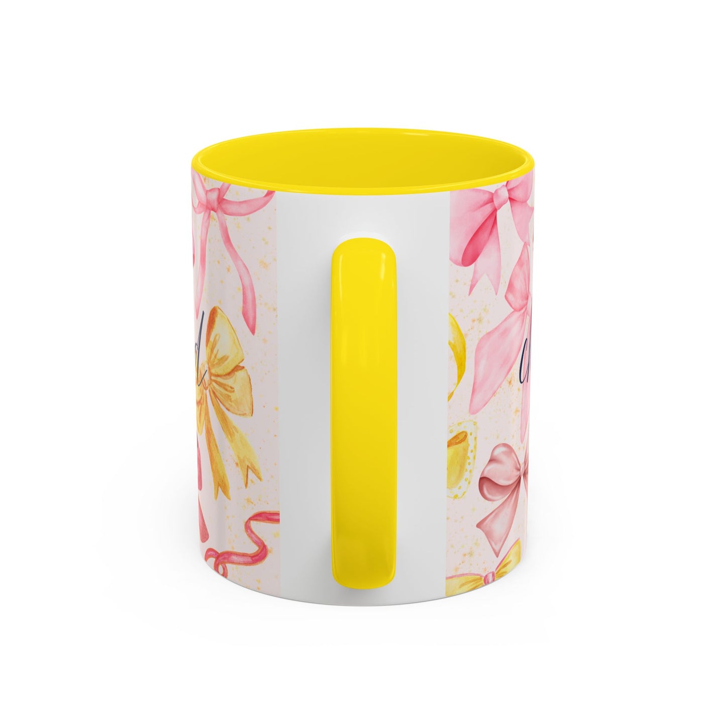 Accent Mug - Chosen and Loved Coquette Pink and Yellow