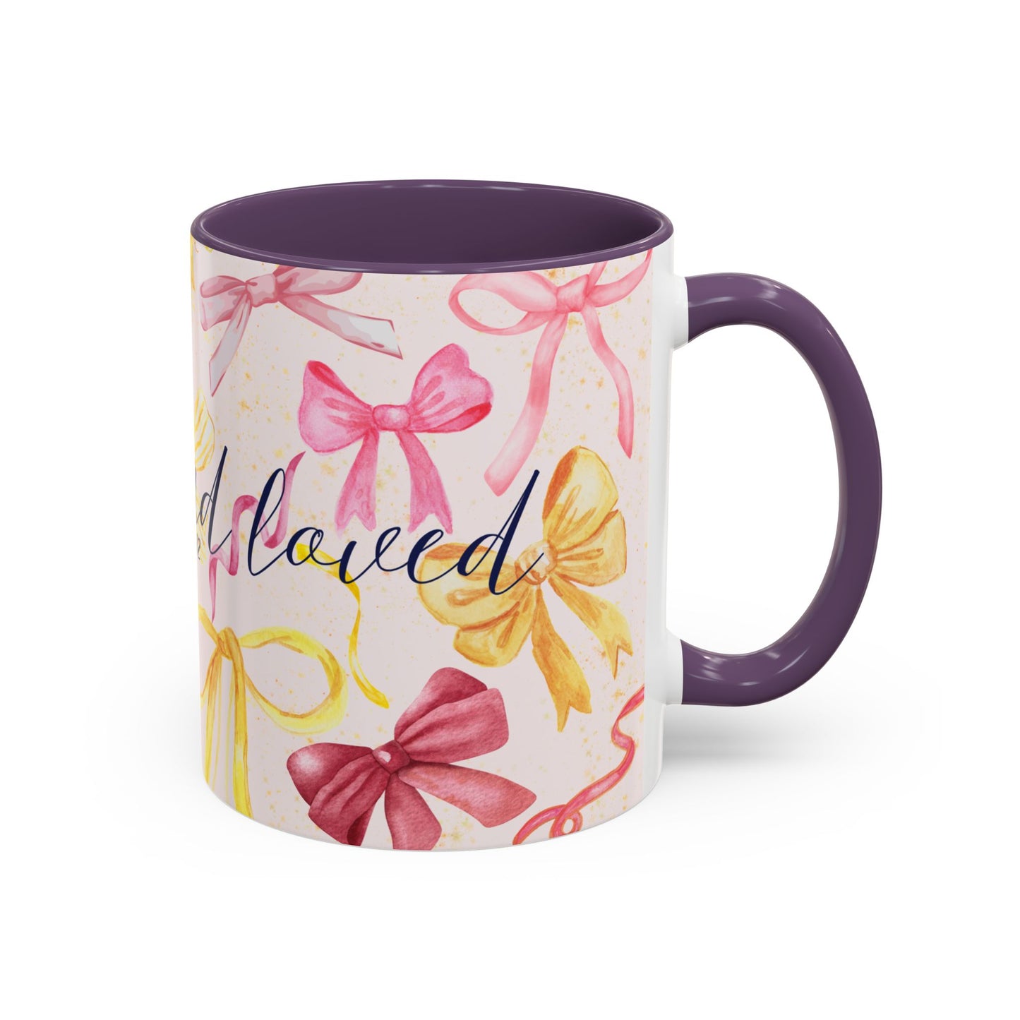 Accent Mug - Chosen and Loved Coquette Pink and Yellow