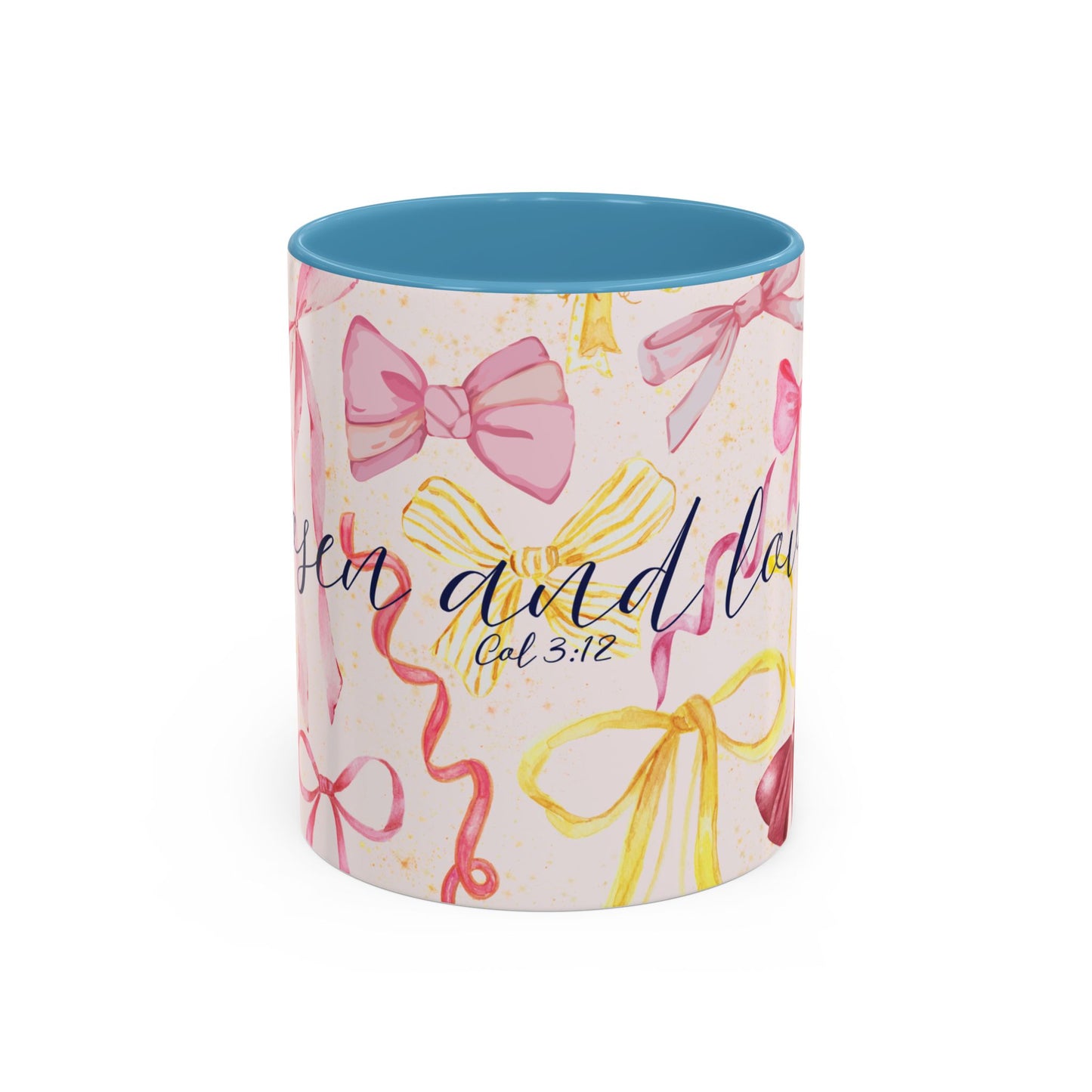 Accent Mug - Chosen and Loved Coquette Pink and Yellow