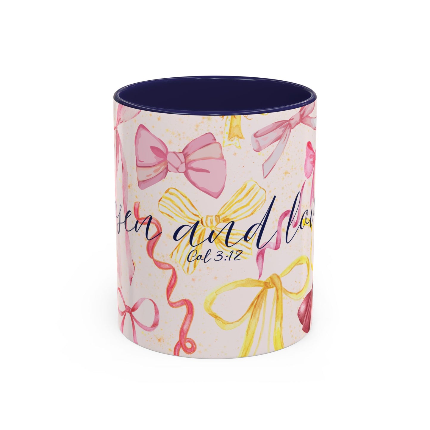 Accent Mug - Chosen and Loved Coquette Pink and Yellow