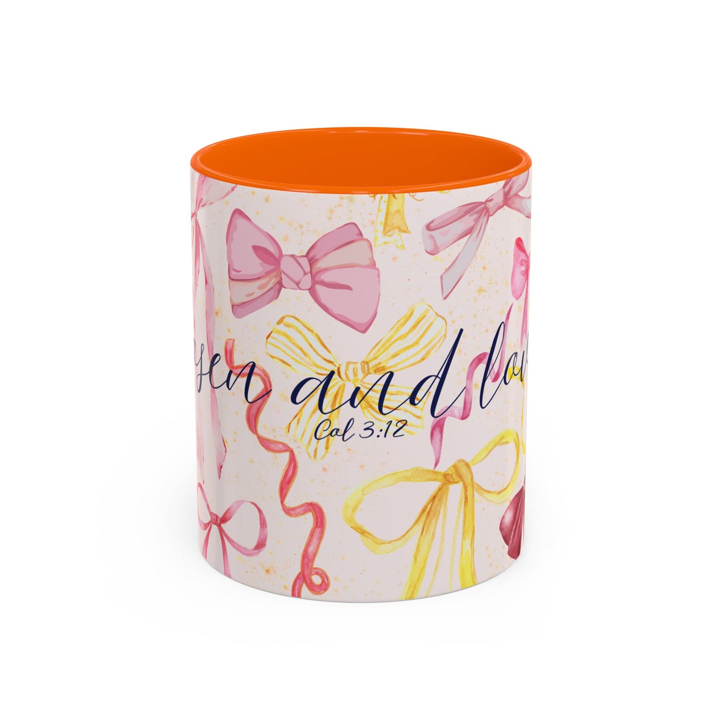 Accent Mug - Chosen and Loved Coquette Pink and Yellow