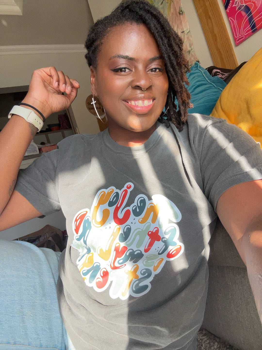 Joy of the Lord is My Strength Washed Out Grey Tee