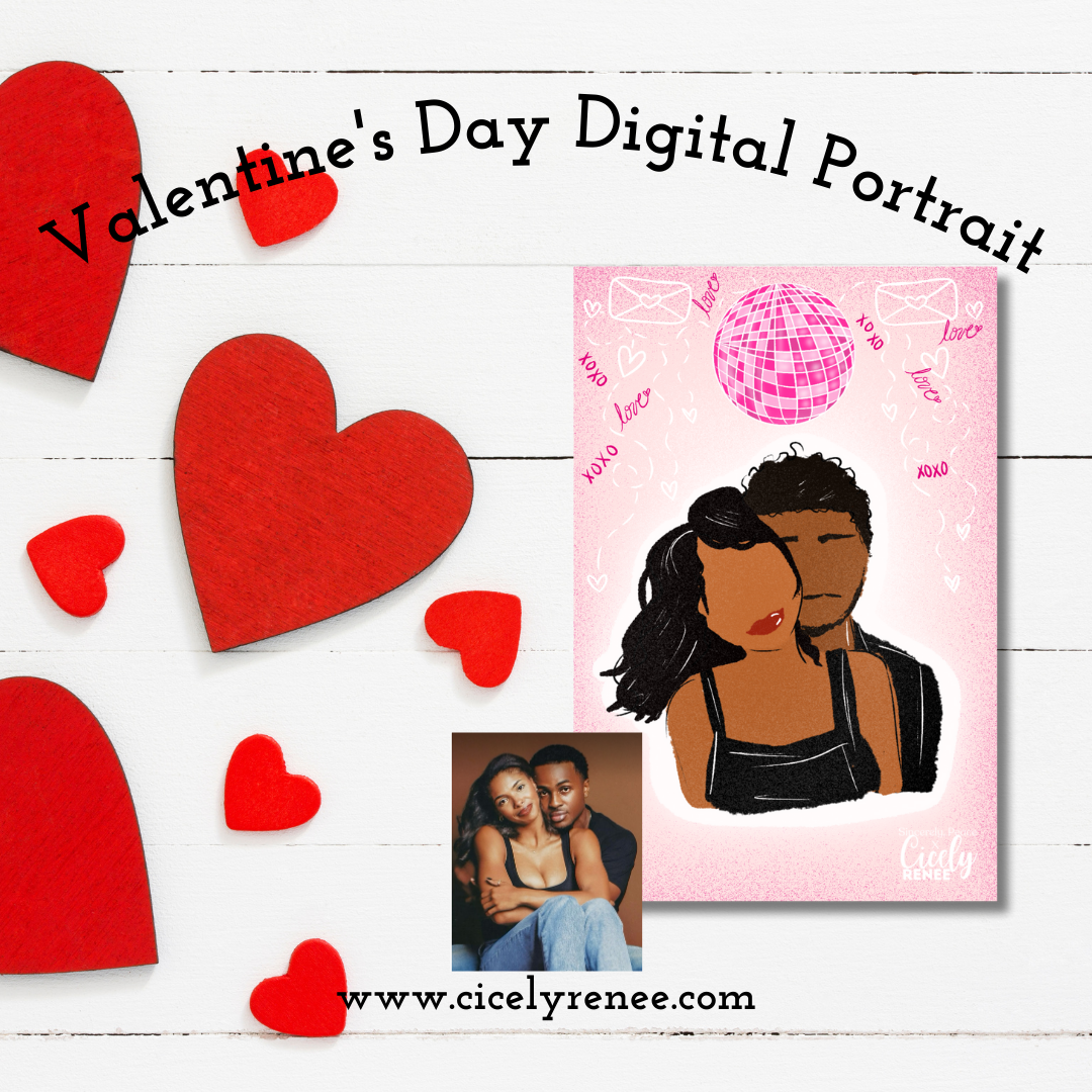 Valentine's Day Digital Portrait