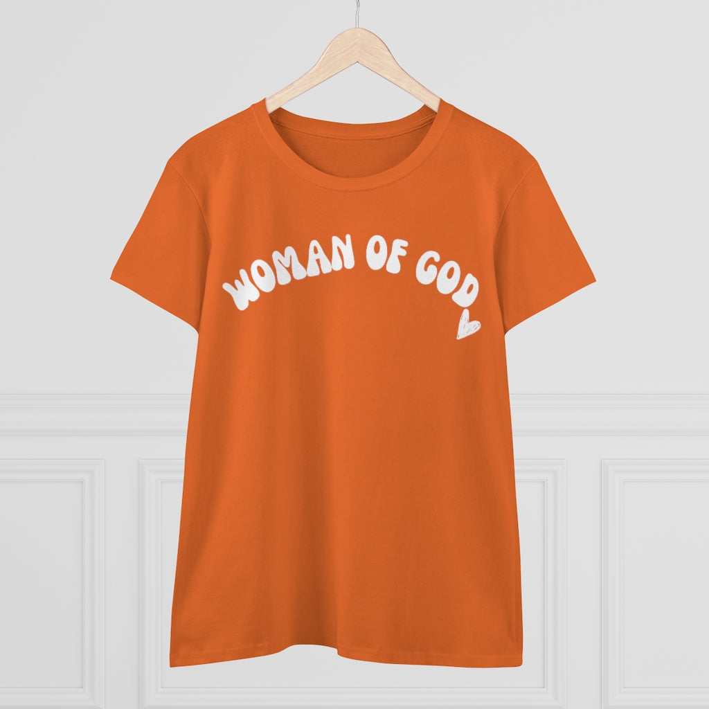 Woman of God Women's Midweight Cotton Tee