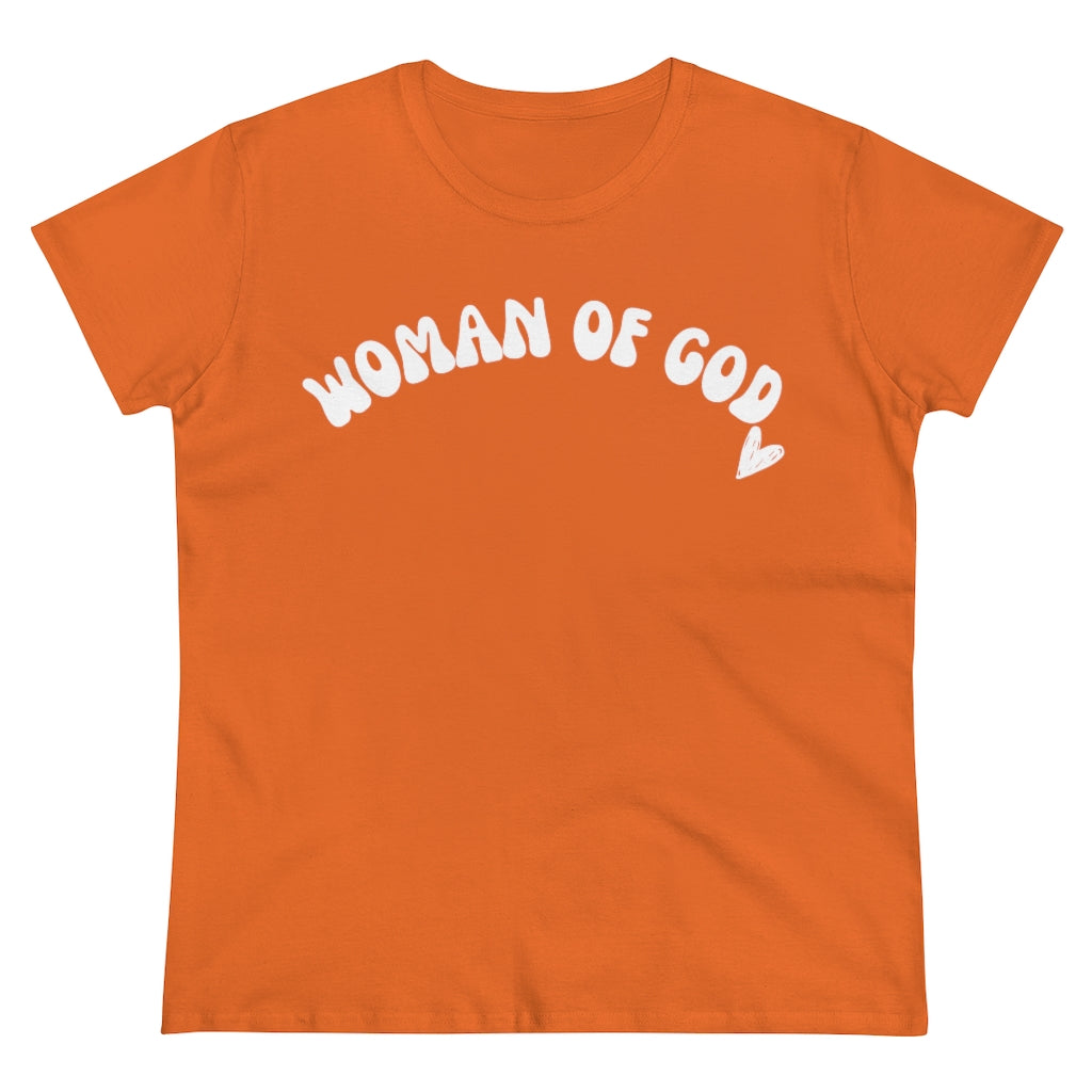 Woman of God Women's Midweight Cotton Tee