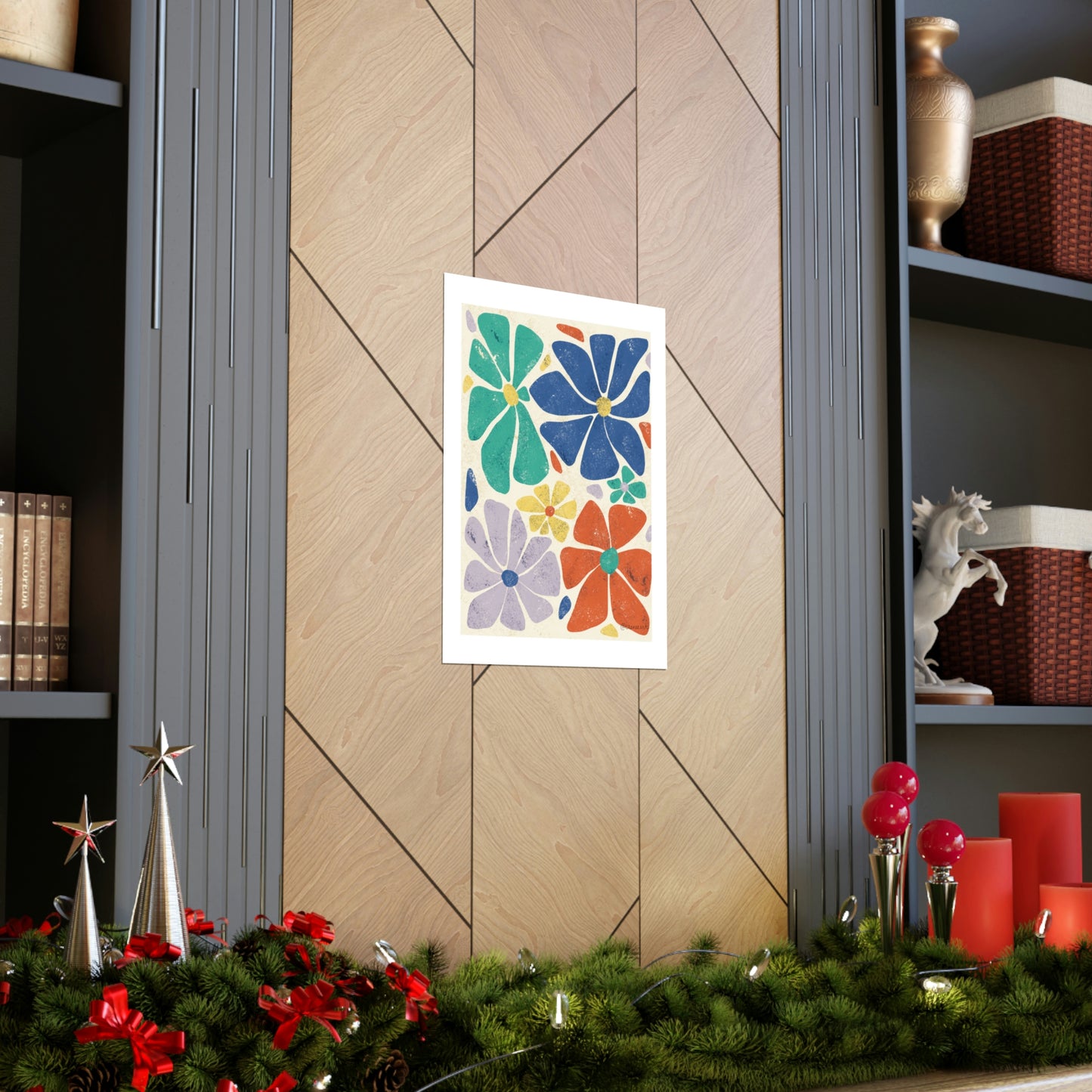 Dancing Flowers at Tea by CicelyRenee Premium Matte Vertical Posters