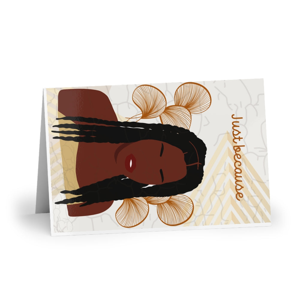 Just Because Locs Greeting Cards