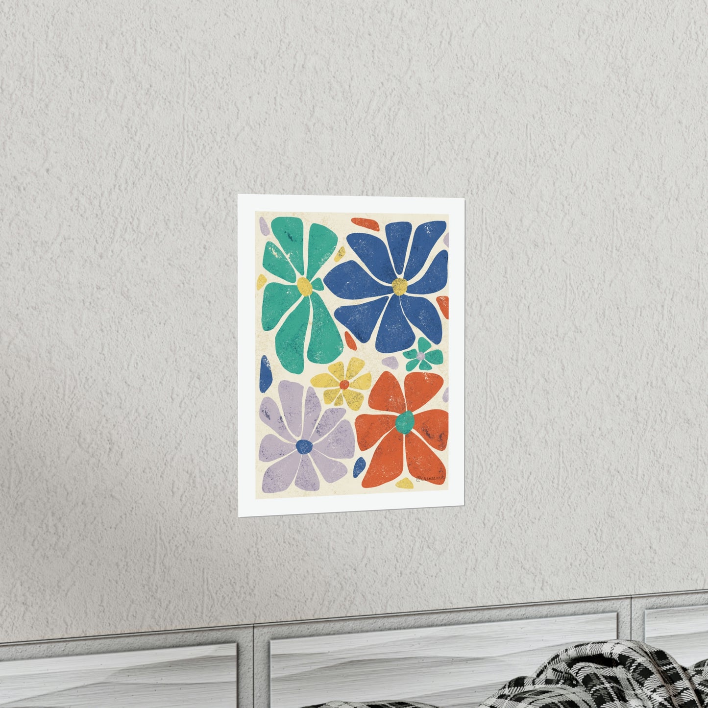 Dancing Flowers at Tea by CicelyRenee Premium Matte Vertical Posters