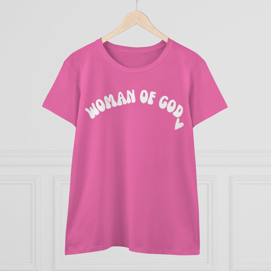 Woman of God Women's Midweight Cotton Tee