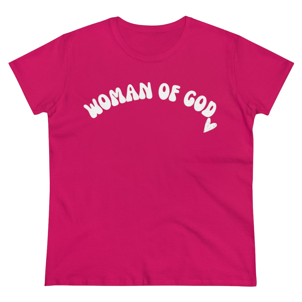 Woman of God Women's Midweight Cotton Tee
