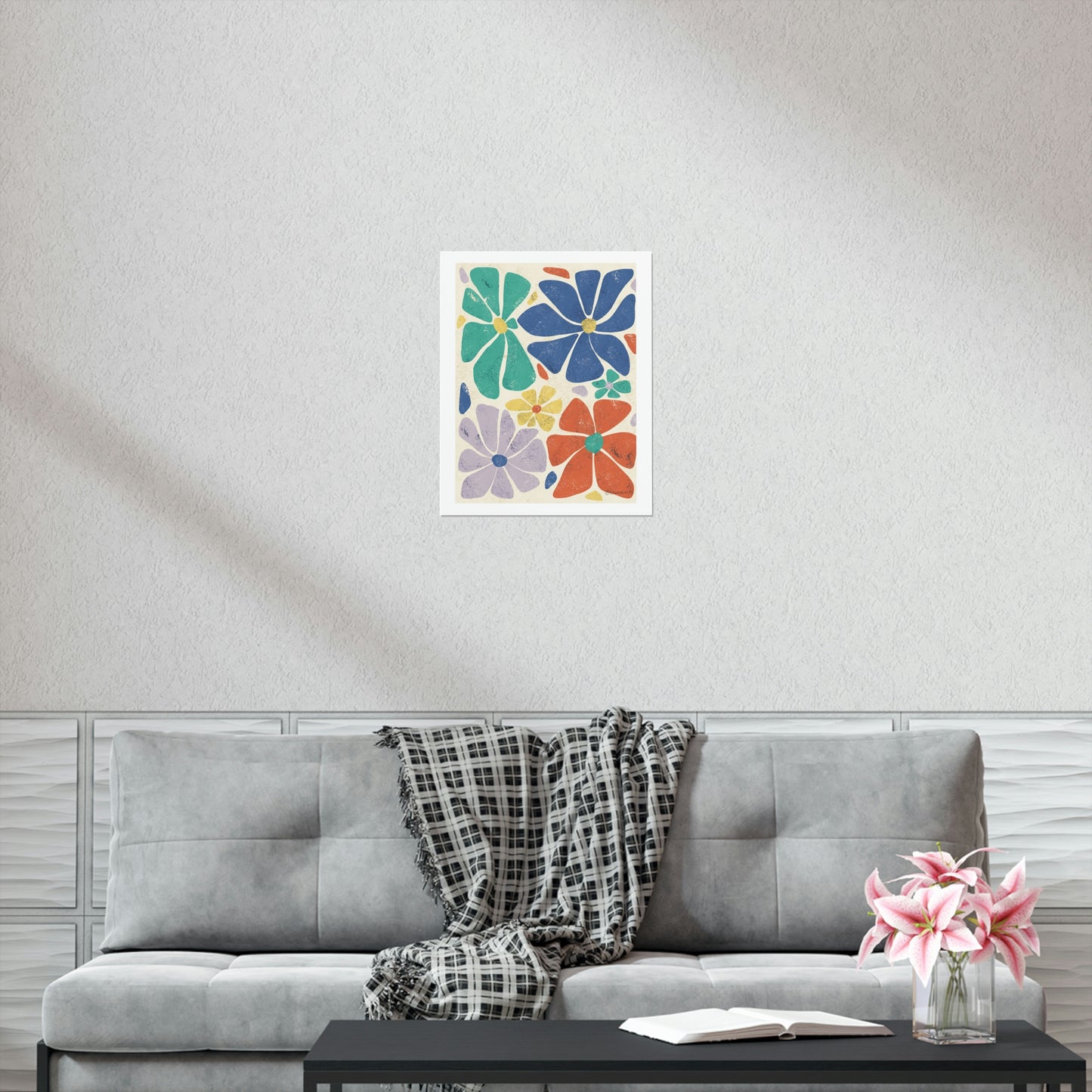 Dancing Flowers at Tea by CicelyRenee Premium Matte Vertical Posters