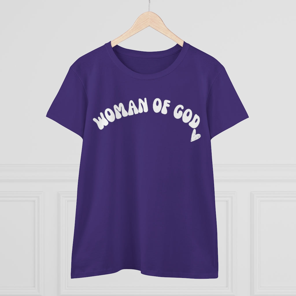 Woman of God Women's Midweight Cotton Tee