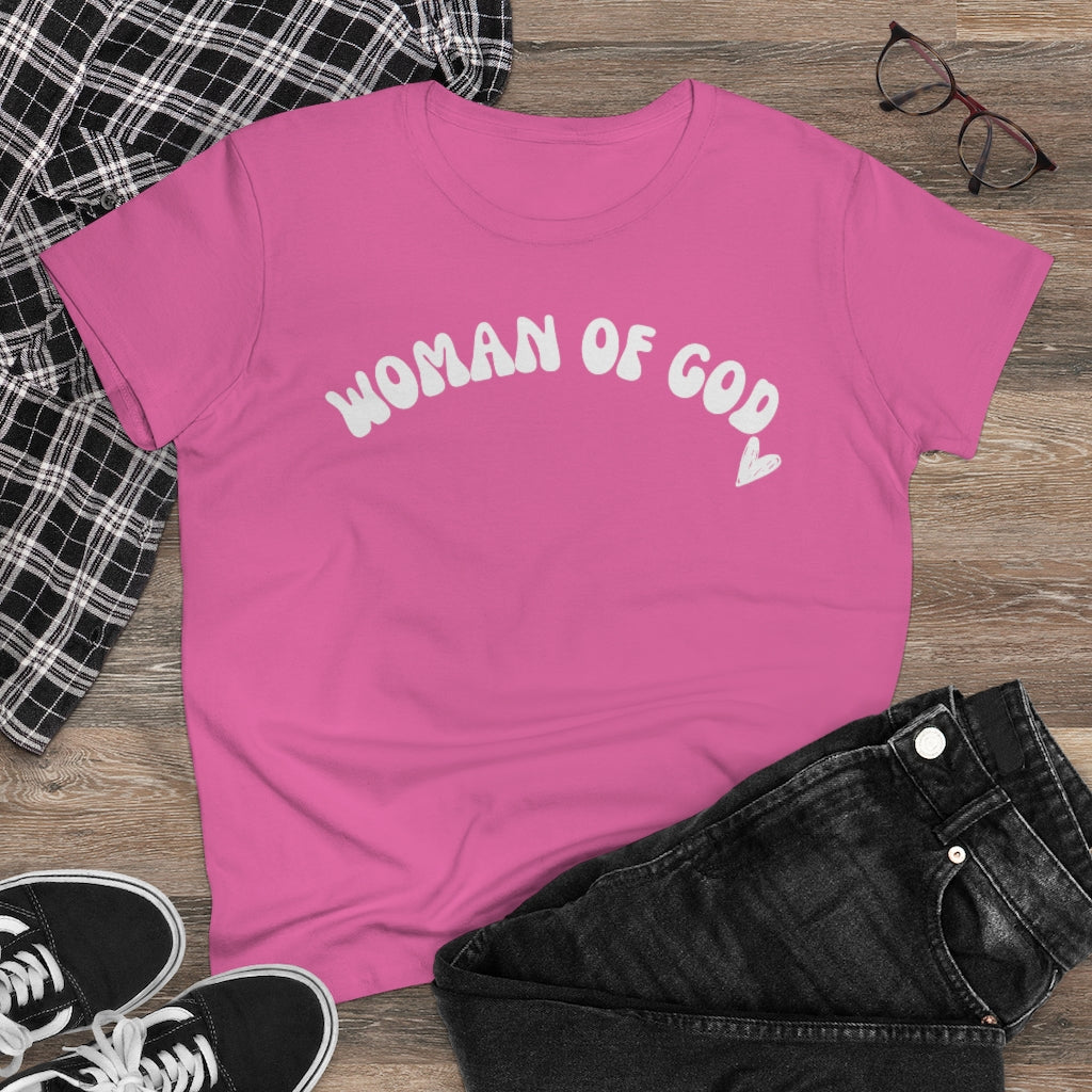 Woman of God Women's Midweight Cotton Tee
