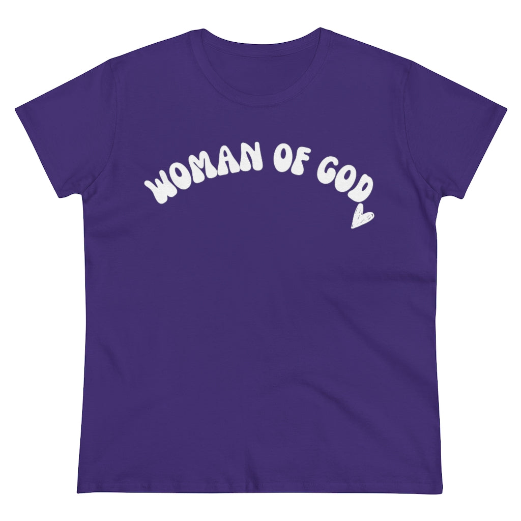 Woman of God Women's Midweight Cotton Tee