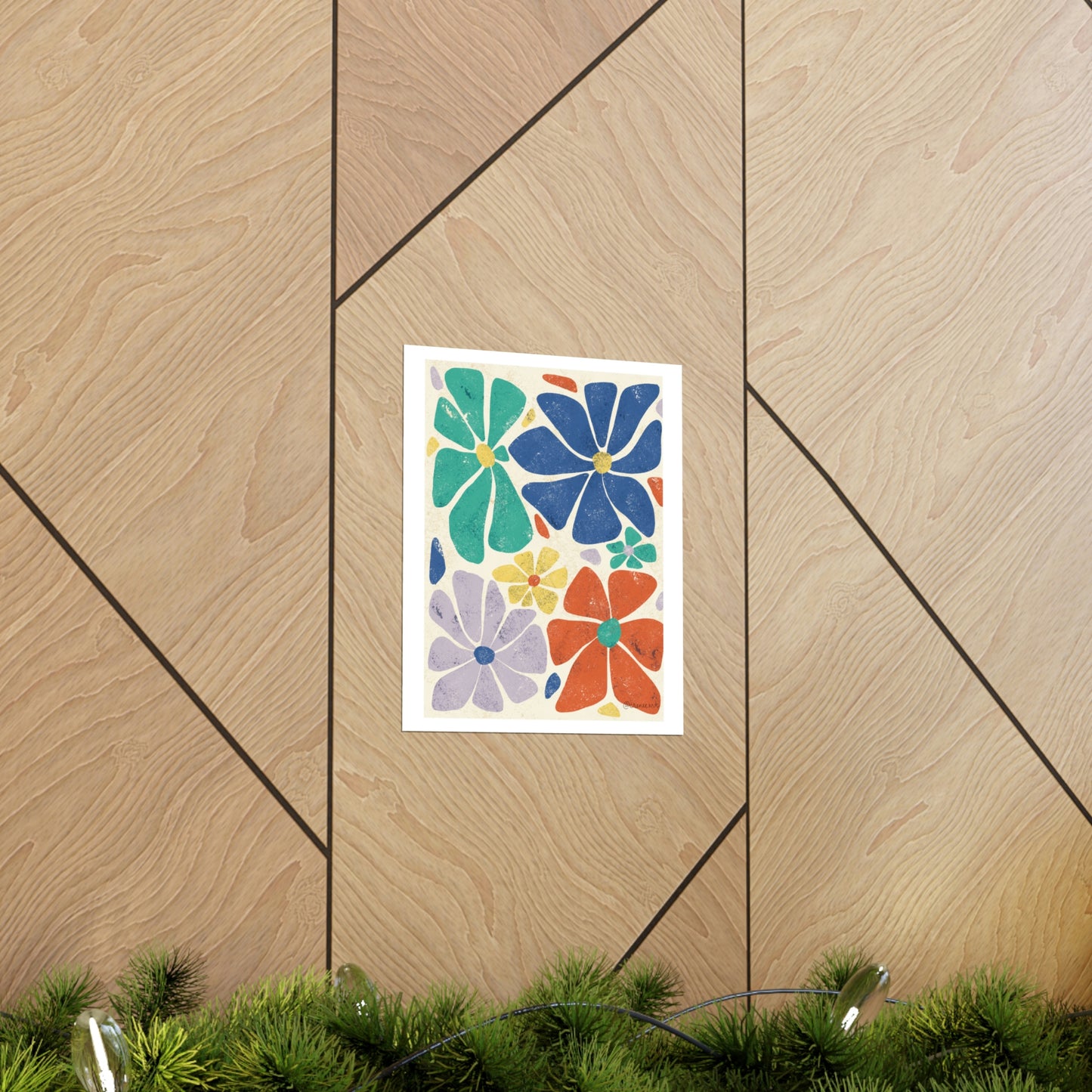 Dancing Flowers at Tea by CicelyRenee Premium Matte Vertical Posters