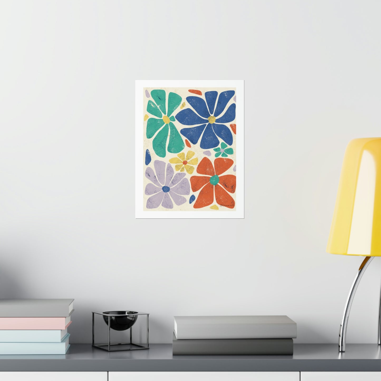 Dancing Flowers at Tea by CicelyRenee Premium Matte Vertical Posters