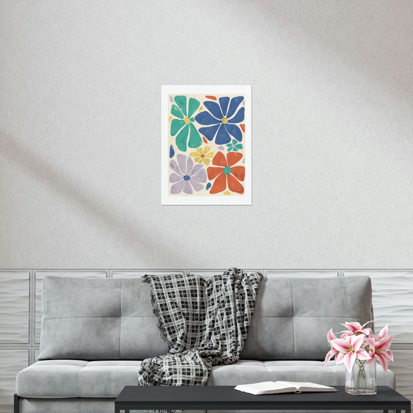 Dancing Flowers at Tea by CicelyRenee Premium Matte Vertical Posters