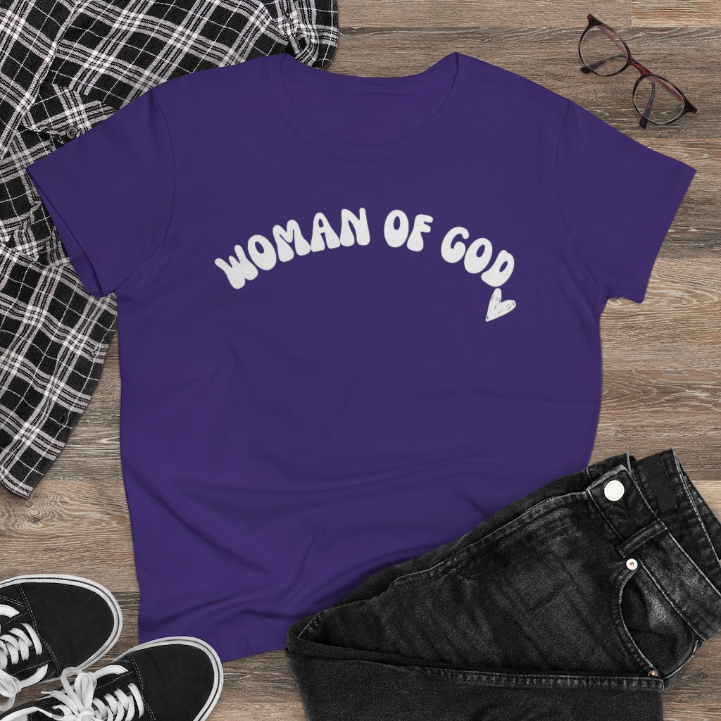 Woman of God Women's Midweight Cotton Tee