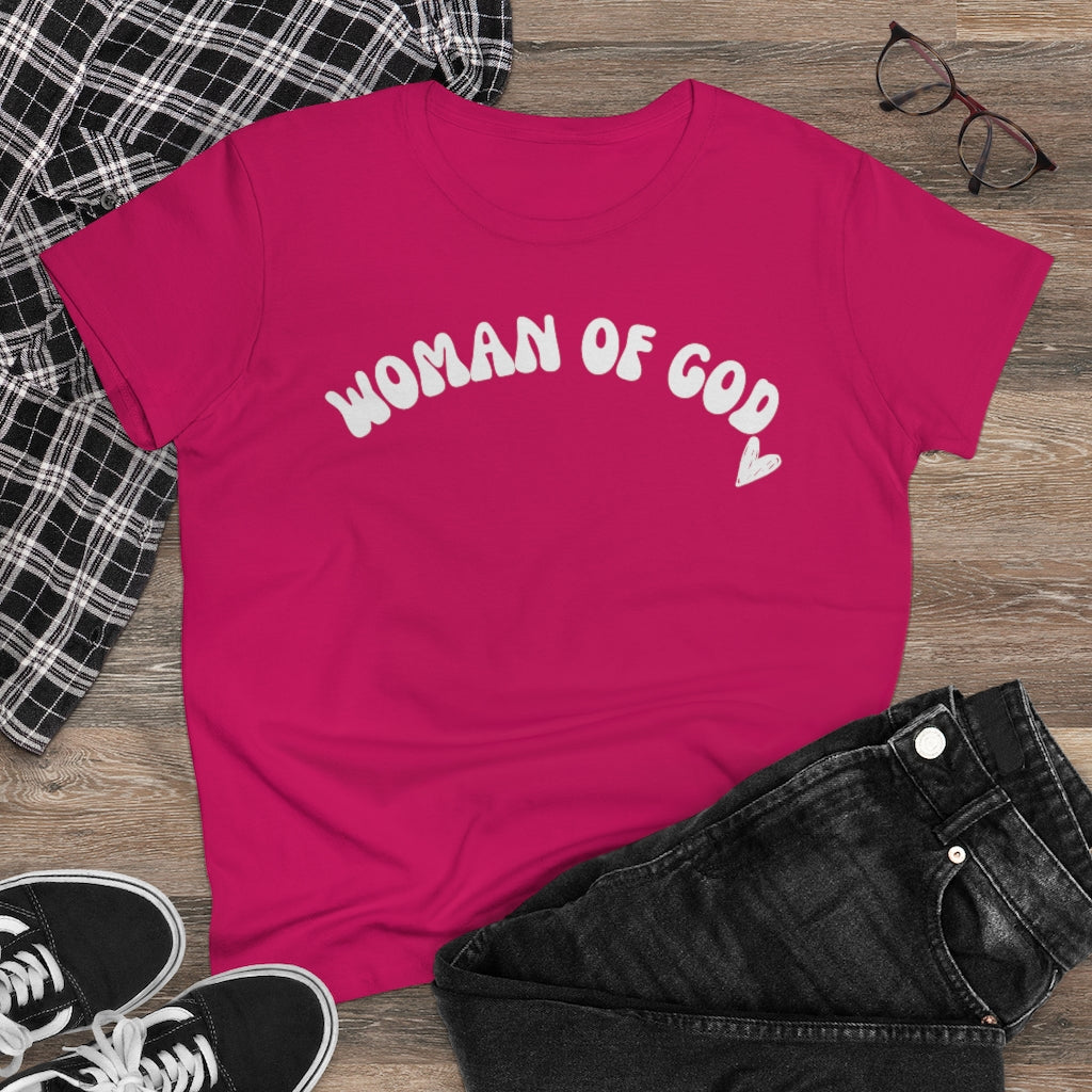 Woman of God Women's Midweight Cotton Tee