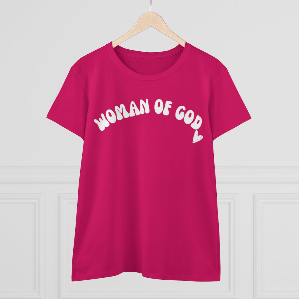 Woman of God Women's Midweight Cotton Tee