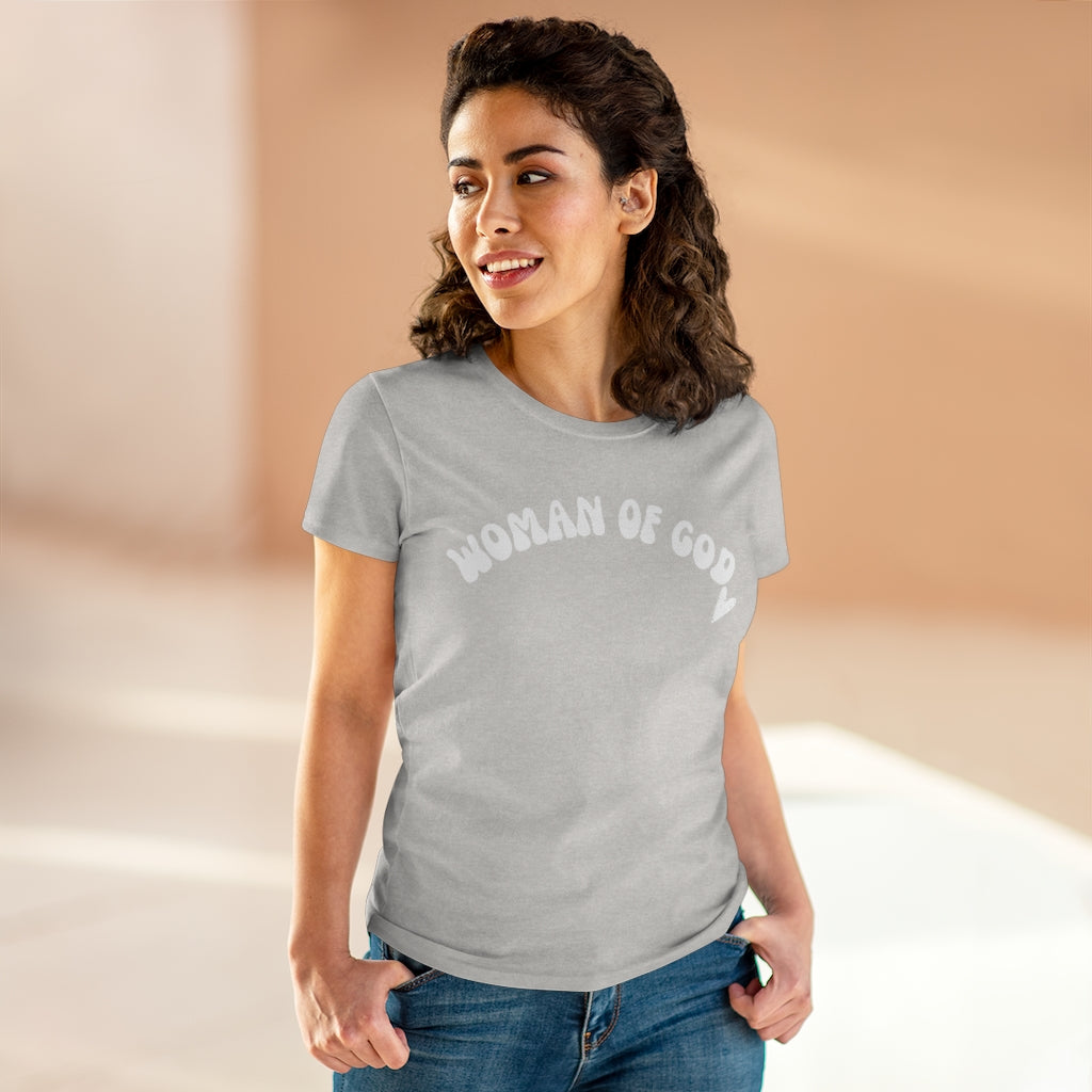 Woman of God Women's Midweight Cotton Tee