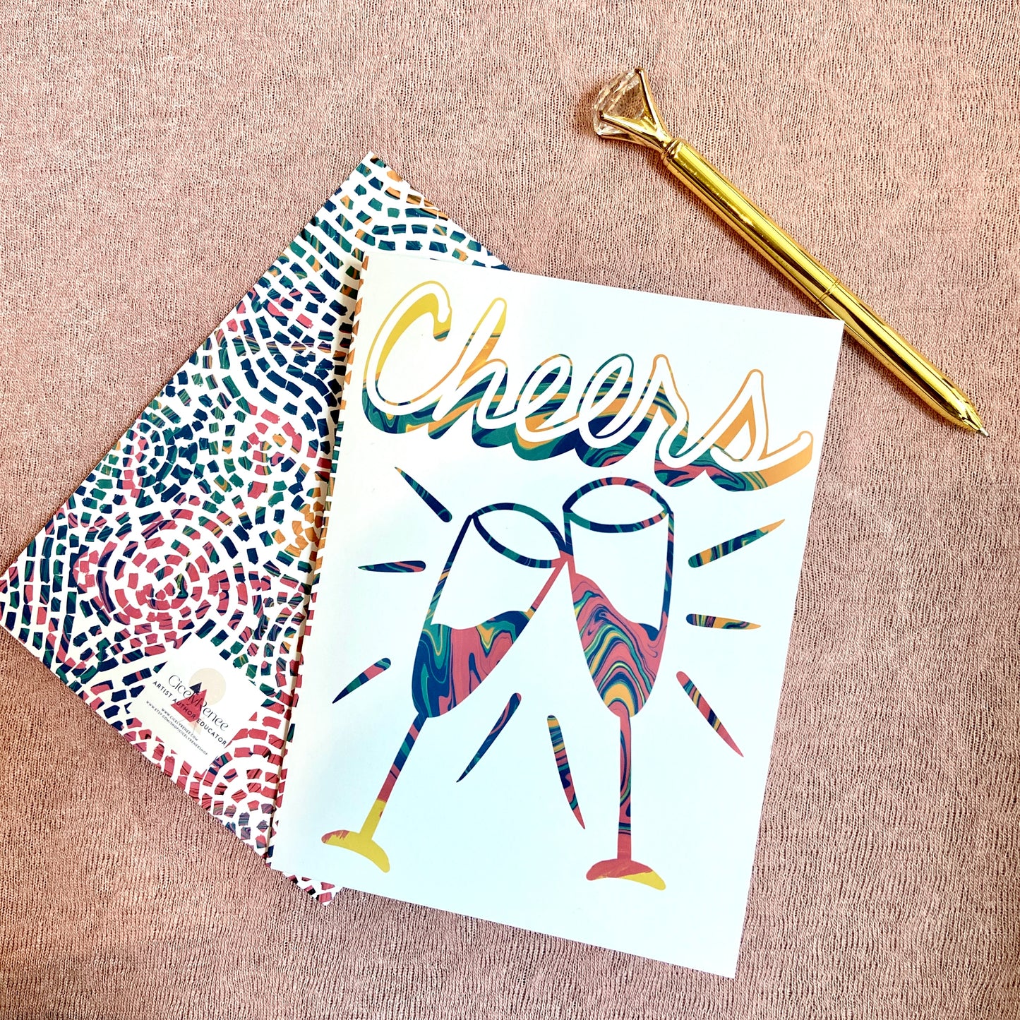 Cheers Toast Greeting Card by CReneeArt