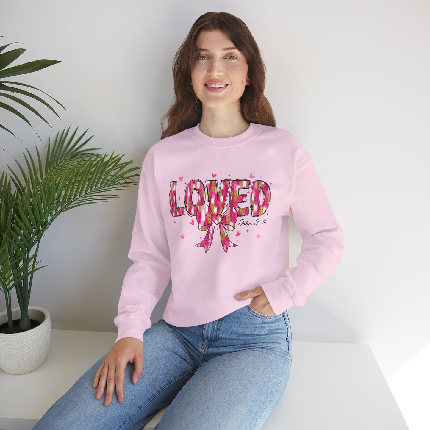 Loved By God- "Loved" Crewneck Sweatshirt