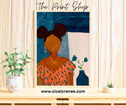 Wear The Dress in Coral Art Print - TPS