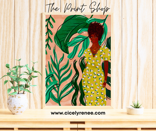 Wear The Dress in Yellow Art Print - TPS