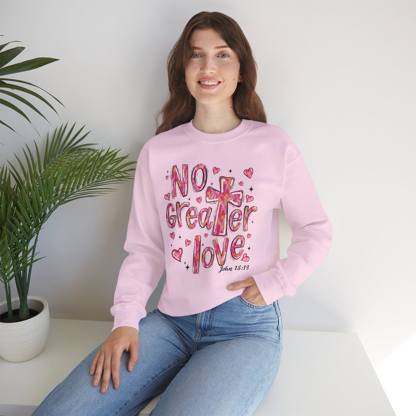 Loved By God- "No Greater Love" Crewneck Sweatshirt