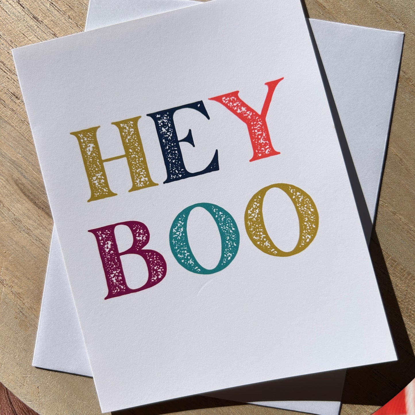 Hey Boo Greeting Card