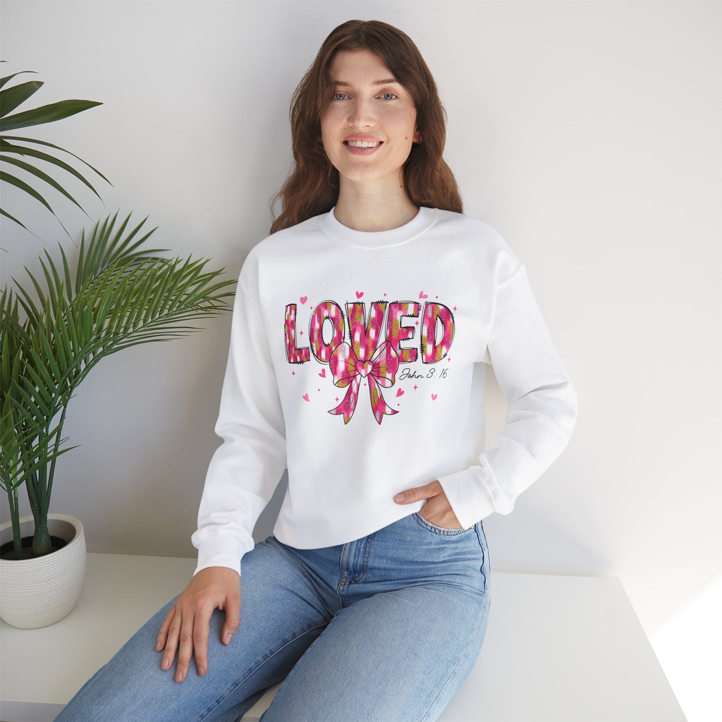 Loved By God- "Loved" Crewneck Sweatshirt