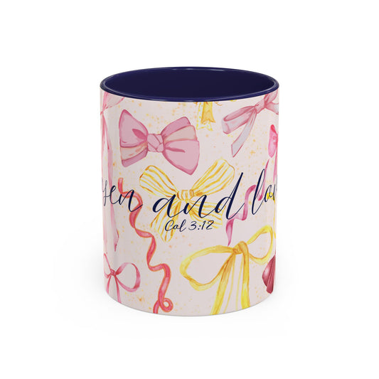 Accent Mug - Chosen and Loved Coquette Pink and Yellow