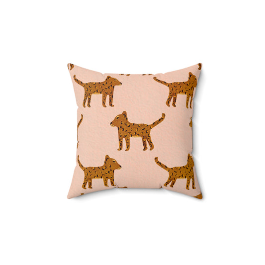 Walk This Way Spun Polyester Square Pillow