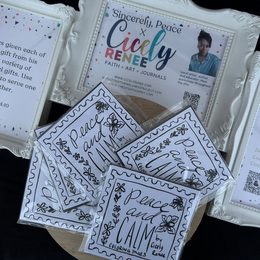 Mini Coloring Pages “Peace and Calm”