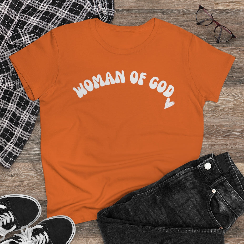 Woman of God Women's Midweight Cotton Tee