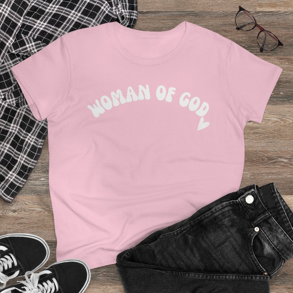 Woman of God Women's Midweight Cotton Tee