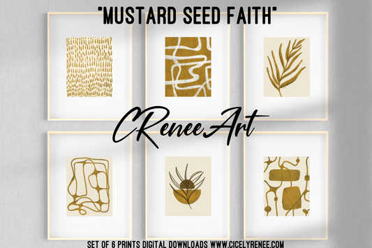 Mustard Seed Faith Art Prints Digital Download