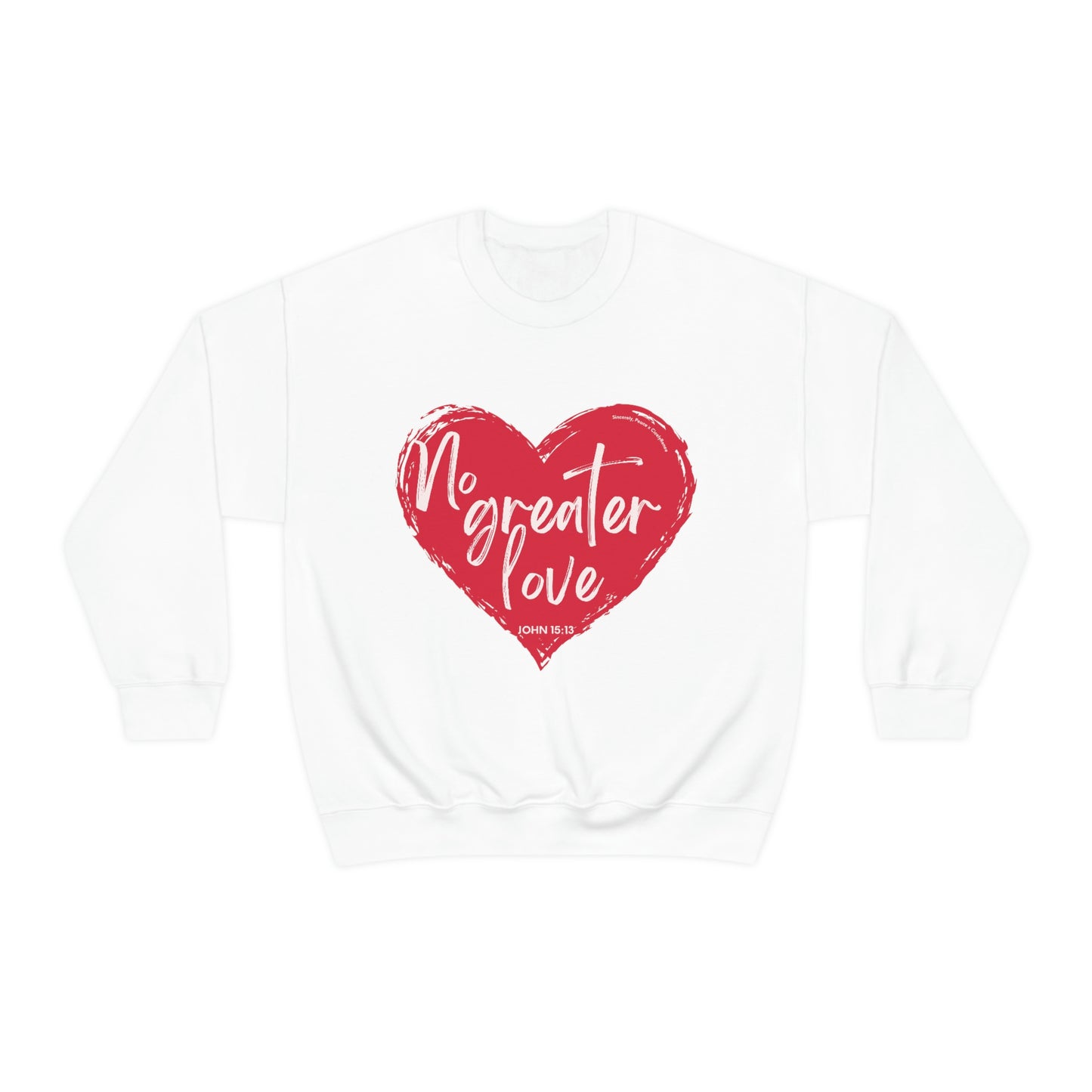 No Greater Love John 15:13 Unisex Heavy Blend™ Crewneck Sweatshirt