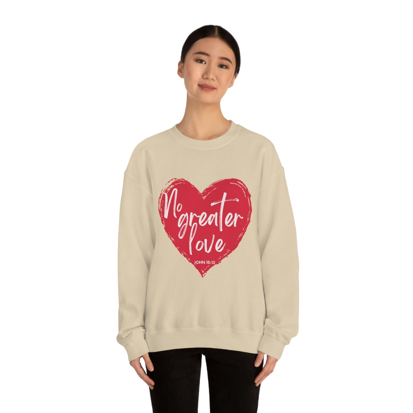 No Greater Love John 15:13 Unisex Heavy Blend™ Crewneck Sweatshirt