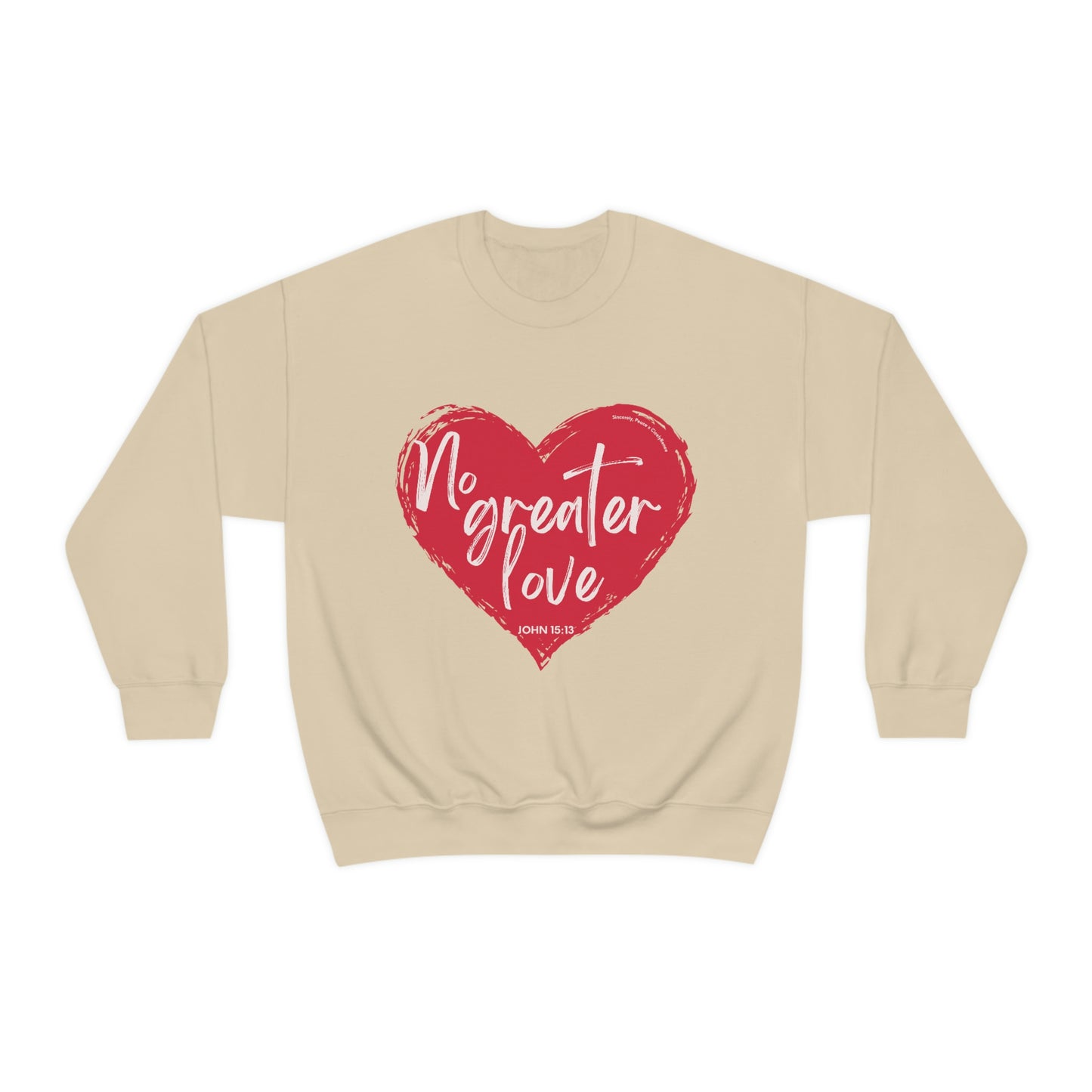 No Greater Love John 15:13 Unisex Heavy Blend™ Crewneck Sweatshirt