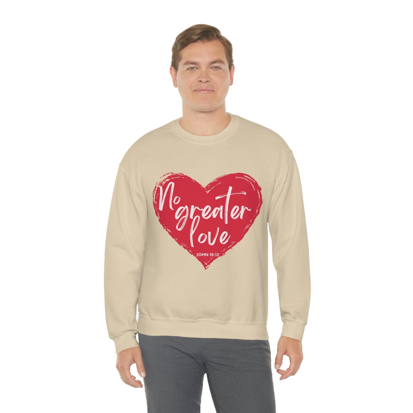 No Greater Love John 15:13 Unisex Heavy Blend™ Crewneck Sweatshirt