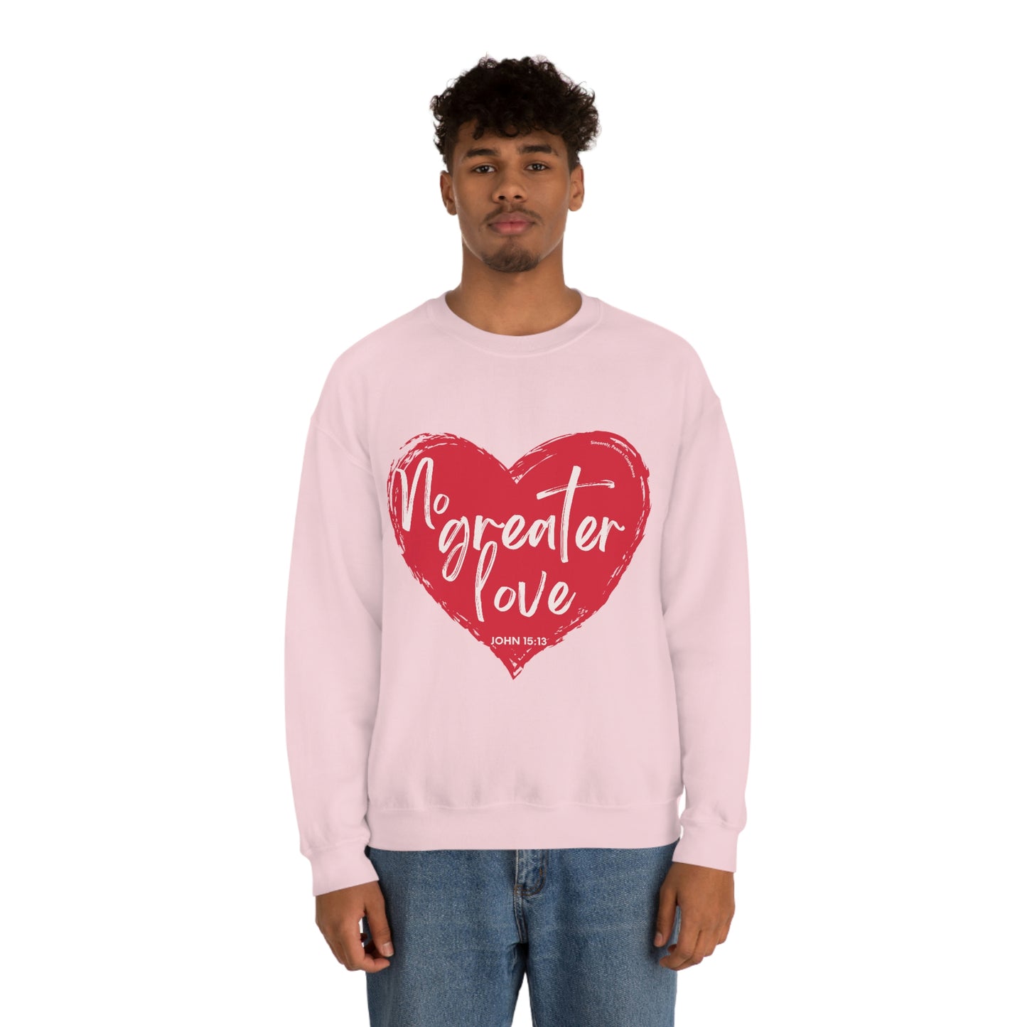 No Greater Love John 15:13 Unisex Heavy Blend™ Crewneck Sweatshirt