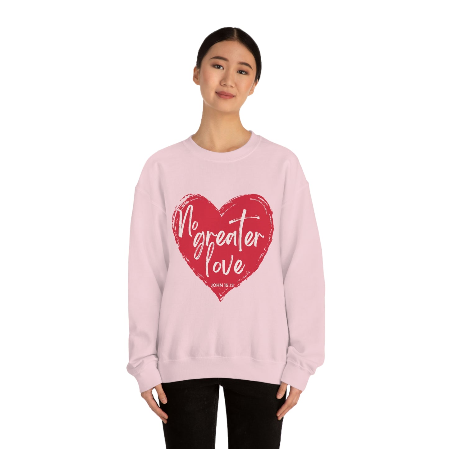 No Greater Love John 15:13 Unisex Heavy Blend™ Crewneck Sweatshirt