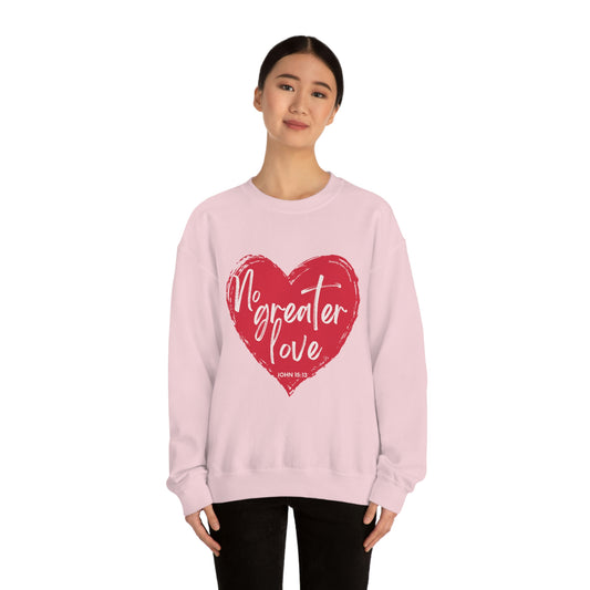 No Greater Love John 15:13 Unisex Heavy Blend™ Crewneck Sweatshirt