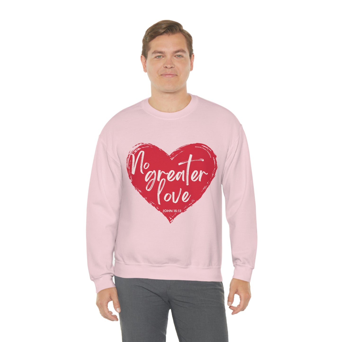 No Greater Love John 15:13 Unisex Heavy Blend™ Crewneck Sweatshirt