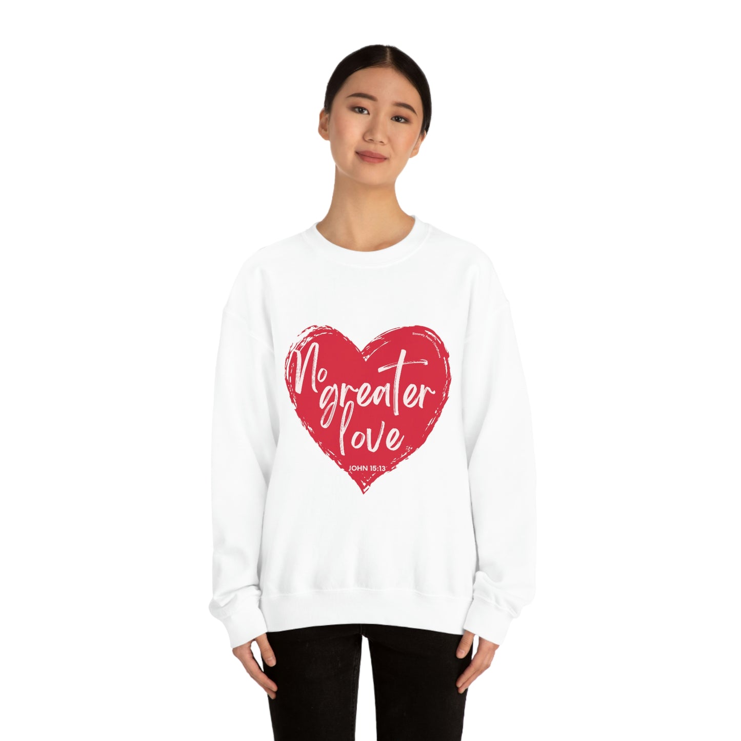 No Greater Love John 15:13 Unisex Heavy Blend™ Crewneck Sweatshirt